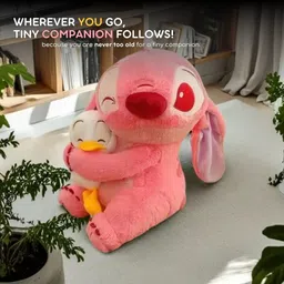 rudrav Flufies Duck and Stitch Soft Toy For Kids - Soft Toys for Girls and Boys - 25 cm image 2