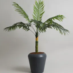 yuccabe italia 12 Inch Round Grey Polymer Floor Planter image 1