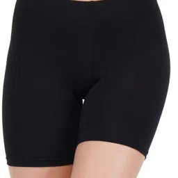 fexalon Solid Women Black Cycling Shorts-picture-19