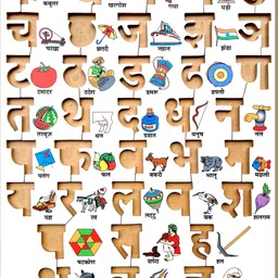 little genius Hindi Alphabet with Picture Match image 3