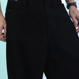 jaara Men Relaxed Fit Mid Rise Black Jeans image 5
