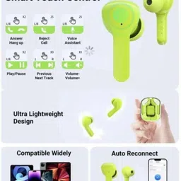 snexan Ultrapods Earbud 30 Hrs Playtime Fast Charging 5.3 Bluetooth Bluetooth Headset image 2