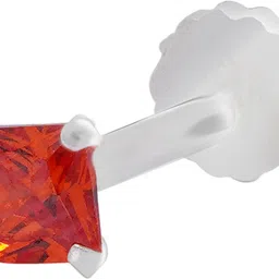 PLATAA Zircon 999 Silver Plated Silver Nose Stud-picture-16