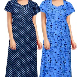 pvr Pack of 2 Women Maternity/Nursing Nighty-picture-20