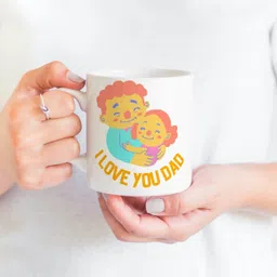 fifth creations I Love You Dad Printed for Father, Birthday Gift for Father, Gift for Papa Ceramic Coffee Mug image 2