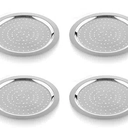 ms world Steel Hole Lid | Lid Covers for Utensils | Milk Cover Plate| Jali Plate 5.7 inch Lid-picture-35