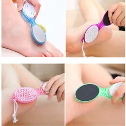 priyansh 4 In 1 Foot Pedicure Brush, Pumice Stone, Scrubber & File For Soft Care image 3