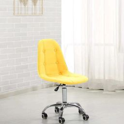finch fox Charles Leatherette Ergonomic Chair in Yellow Colour-picture-20