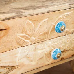 freedom tree Tree Tops Solid Wood Bedside Table In Natural Colour image 4