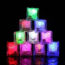 shoponil 3PCS Glowing LED Ice Cubes Multicolor Plastic Ice Cube Tray-picture-21