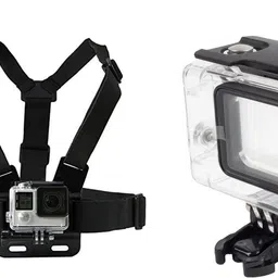 quikprof Gopro5/6/7 Underwaterproof Case And Chest Strap For Gopro Action Cameras Underwater Camera Housing-picture-15