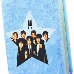 neel Fur BTS Diary for Kids Personal Fur School Notebook Birthday Return Gift Set A5 Notebook Both Side Ruled 160 Pages image 1