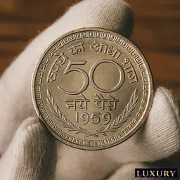 luxury Extremely Rare 50 Paise 1959 old Most Demanded India Ancient Coin Collection-picture-11