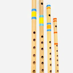 khalsa musical A-Scale, B-Scale, C-Scale, G-Scale Bamboo Flute Bamboo Flute-picture-19