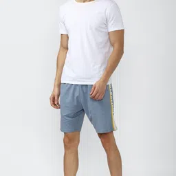 peter england Solid Men Blue Regular Shorts-picture-19