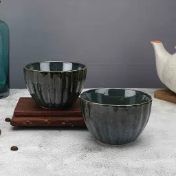 Studio 300ml Pottery Green (Set of 2) Ceramic Serving Bowl by MIAH Decor image 1