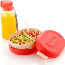 mantram Lunch Box & Water Bottle Combo for Kids 2 Containers Lunch Box image 2