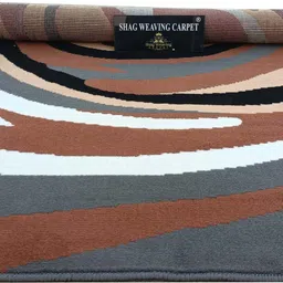 shag weaving Grey Acrylic Carpet image 2