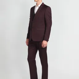 arrow Men Three Piece Solid Suit image 3