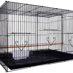 2 Feet Black Birds Cage With Side Opening for Breeding Box, Suitable for Small Love Birds , Finches and Cannaries Bird House-image-82