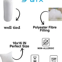 gtx Microfibre Bolster Pack of 5 Stripes Premium Diwan set of 3 cushions and 2 blaster image 4