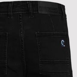 plounge Men Jogger Fit Mid Rise Black Jeans image 4