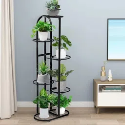 mf world Flower Plant Stand, Wrought Iron Planter Stand Outdoor , Indoor, Balcony Side Plant Container Set-picture-13