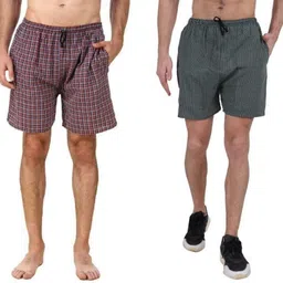 meemaya Pack of 4 Checkered Men Boxer-picture-13