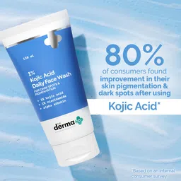 the derma co 1% Kojic Acid with Niacinamide & Alpha Arbutin For Dark Spots, Blemishes & Pigmentation Face Wash image 3