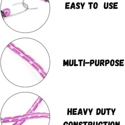 odin High Strength Elastic Bungee Cord with Hooks Multicolor image 2