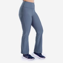 domyos Women Gym Flare Pants – Stretchable, Quick Dry, Opaque Fabric – Smokey Green-picture-19