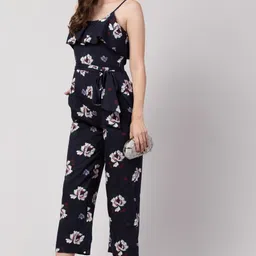 slenor Floral Print Women Jumpsuit image 5