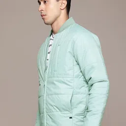 roadster Men Self Design Quilted Jacket image 3
