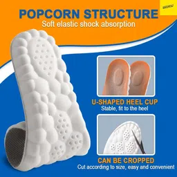 FreshDcart Invisible Increased Heel Shoe Lifts Inserts Shoe Pads Form Full Length Regular Shoe Insole image 4