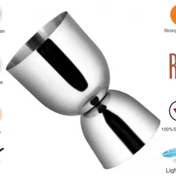 kloud9 Double-Sided Peg Measure 30ml & 60ml | Cocktail Jigger for Bar Use 1 - Piece Bar Set image 3