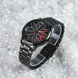 spinner Analog Watch - For Men Men’s Luxury Rotating Wheel Analog Watch - C45-picture-37