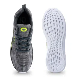 Khadims Men Grey Textile Running Shoes image 2