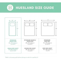 Huesland White & Grey Printed 144 TC Cotton Single Bedsheet with 2 Pillow Covers image 4