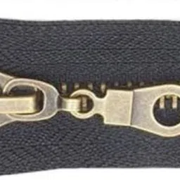 nts NTSYKk301 Black Antique Brass Open-ended Zipper image 3