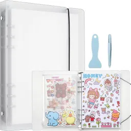 climberty A5 Waterproof Sticker Collecting Binder 50 Sheet Album with Tools for Journaling Album-picture-13