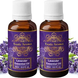 exotic aromas Lavender Essential Oil for Aromatherapy, Stress Relief, Hair, Sleep, Pack of 2-picture-23