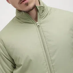 roadster Men Solid Padded Jacket image 2