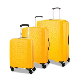 VERAGE Diamond Set Of 3 Textured Hard-Sided Trolley Bags-picture-35