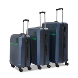 United Colors of Benetton Cobalt Set Of 3 Hard Sided Trolley Bags - 94 L-picture-37