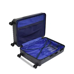 United Colors of Benetton Cobalt Set Of 3 Textured Hard Sided Trolley Bags image 2