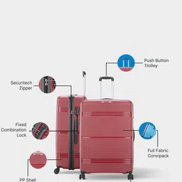 Skybags Textuted Hard-Sided Medium Trolley Bag image 5
