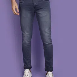 V-Mart Men Heavy Fade Clean Look Cotton Denim Jeans-picture-38