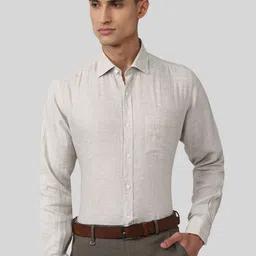 Van Heusen Men Comfort Linen Formal Shirt-image-2