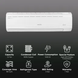 VOLTAS 183 Venus Plus-1 1.5 Ton 3 Star Split AC (Copper Condenser, Anti Dust Filter, 4503768) image 2