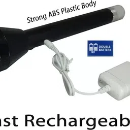 crentila Rechargeable 2 in 1 Long Range Torch Up to 1 Km With Dual Lithium Battery Torch Torch image 3